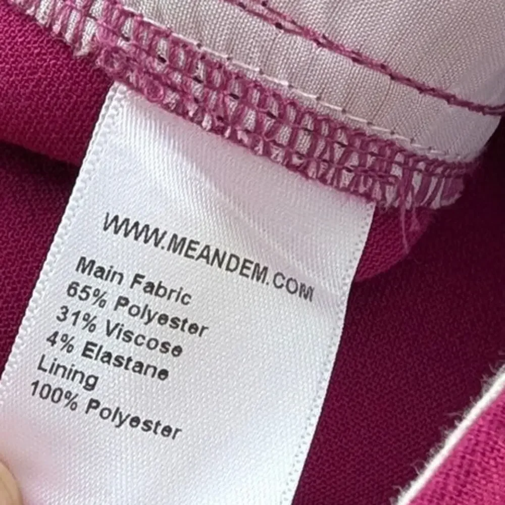 ME+EM Statement Crop Length Pants Womens UK8/US4 Fuchsia Mid-rise Straight - Picture 9 of 10